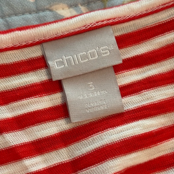 Chicos beaded LOVE top size 3 - Picture 4 of 6